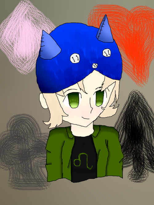 Fanart of Nepeta Leijon from Homestuck as a human. This was drawn traditionally and then I traced over and colored it in Paint Tool SAI with my mouse.